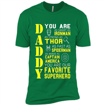 Load image into Gallery viewer, Dad Papa - Super Hero Bat T shirt Man Father Day Gift Iron