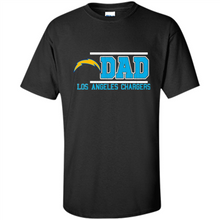 Load image into Gallery viewer, Dad #1 Los Angeles Chargers Shirt Father's Day