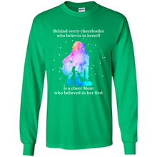 Load image into Gallery viewer, Behind Every Cheerleader Is A Cheer Mom Gift Shirt For Mother's Day