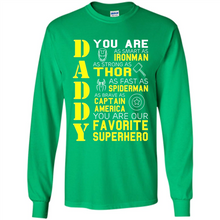 Load image into Gallery viewer, Dad Papa - Super Hero Bat T shirt Man Father Day Gift Iron