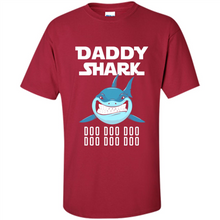 Load image into Gallery viewer, Daddy Shark T-shirt Doo Doo Doo Father’s Day Youth Kids