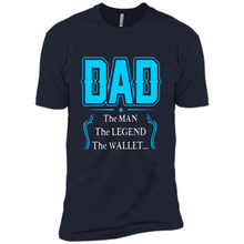 Load image into Gallery viewer, Dad the man the legend wallet