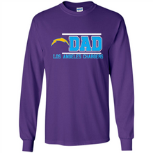 Load image into Gallery viewer, Dad #1 Los Angeles Chargers Shirt Father's Day