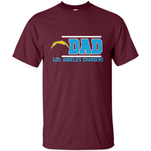 Load image into Gallery viewer, Dad #1 Los Angeles Chargers Shirt Father's Day
