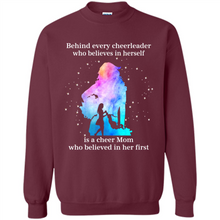 Load image into Gallery viewer, Behind Every Cheerleader Is A Cheer Mom Gift Shirt For Mother's Day