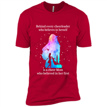 Load image into Gallery viewer, Behind Every Cheerleader Is A Cheer Mom Gift Shirt For Mother's Day